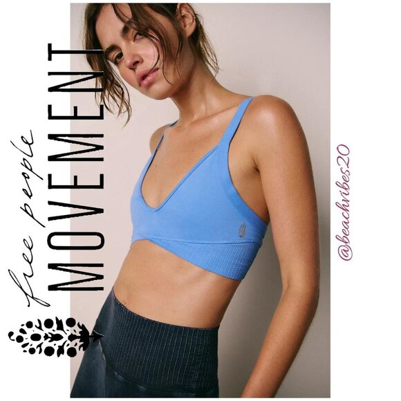 FP MOVEMENT BY FREE PEOPLE Good Karma Super Plunge Bra M/L *NO LOGO* FP-298 - Picture 1 of 9